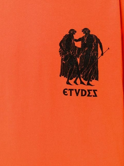 Shop Etudes Studio Études Museum Print T-shirt - Orange