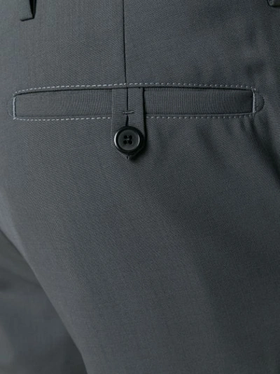 Shop Prada Classic Chino Trousers In Grey