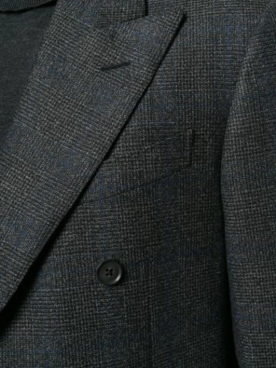 CARUSO 双排扣修身西装夹克 - 灰色