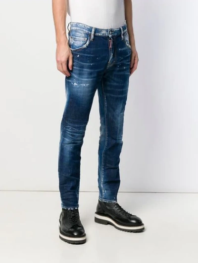 Shop Dsquared2 Skater Slim-fit Jeans In Blue