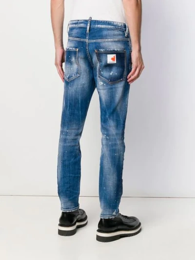 Shop Dsquared2 Skater Slim-fit Jeans In Blue