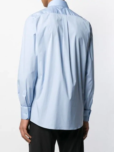 Shop Dolce & Gabbana Classic Plain Shirt In Blue