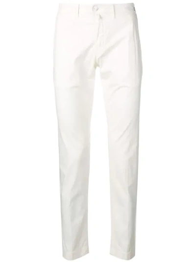 Shop Jacob Cohen Chino Trousers - White