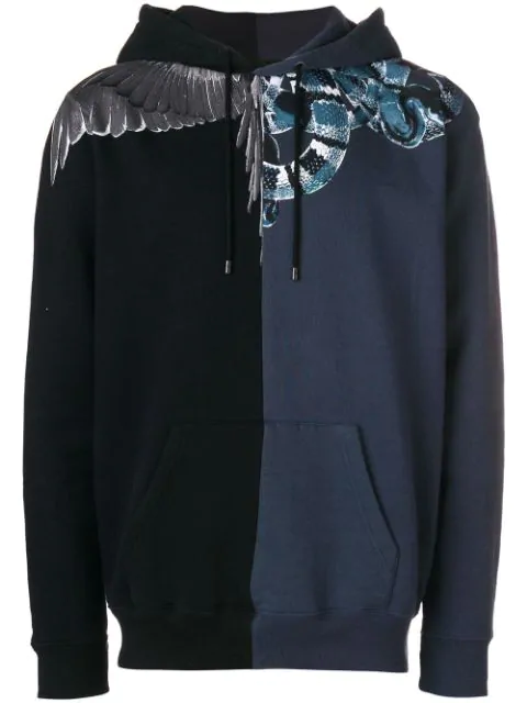 Marcelo Burlon County Of Milan Wing And Snake-print Cotton Sweatshirt In  Black | ModeSens