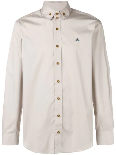 Shop Vivienne Westwood Classic Collared Shirt In Neutrals