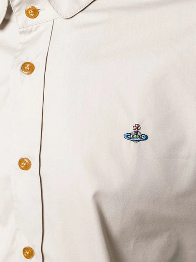 Shop Vivienne Westwood Classic Collared Shirt In Neutrals