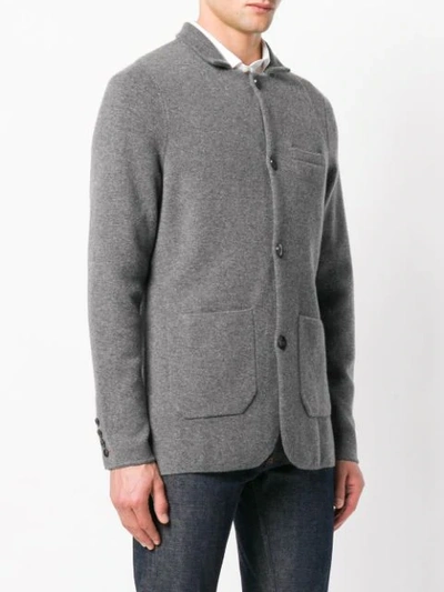 Shop N•peal Milano Button-up Cardigan In Grey