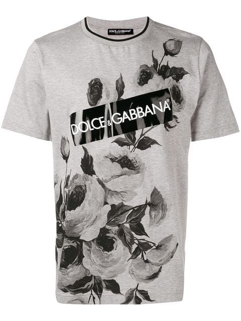 dolce and gabbana grey t shirt