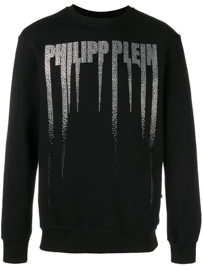 Shop Philipp Plein Printed Sweatshirt In Black