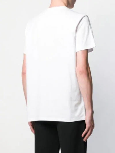 Shop Moncler Mountain Print T-shirt In White