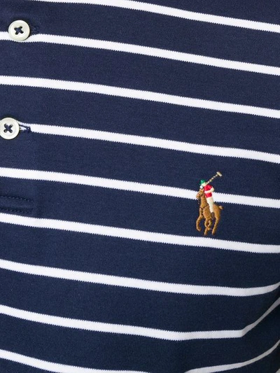 Shop Polo Ralph Lauren Striped Polo Shirt In Blue