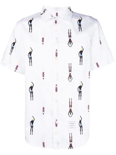 Shop Thom Browne 'swimmer' Hemd In 100 White