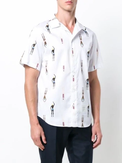 Shop Thom Browne 'swimmer' Hemd In 100 White