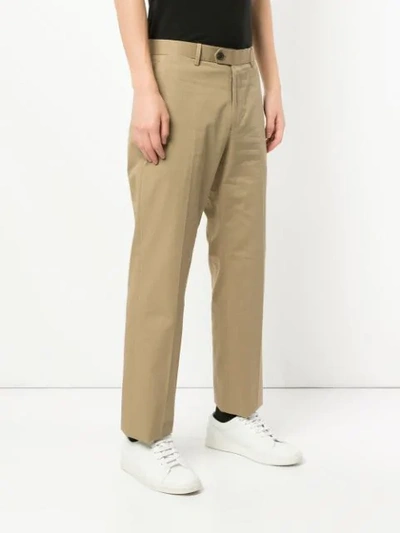 Shop Gieves & Hawkes Straight-leg Trousers In Brown