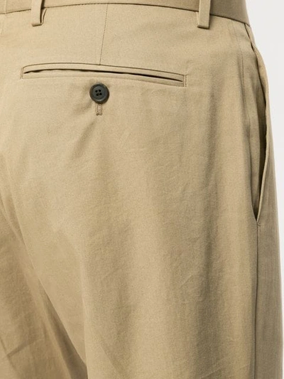 Shop Gieves & Hawkes Straight-leg Trousers In Brown