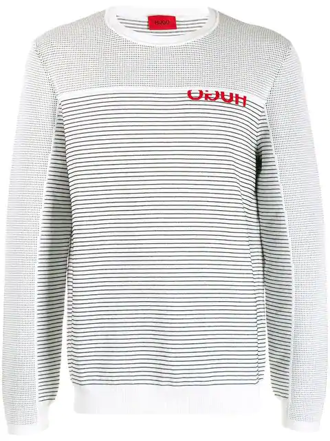 hugo boss jumper white