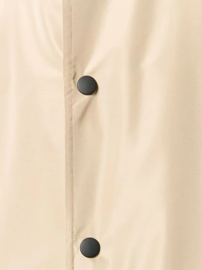 Shop Balenciaga Logo Raincoat Jacket In Neutrals