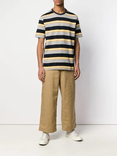 Shop Junya Watanabe Wide-leg Cropped Trousers In Brown