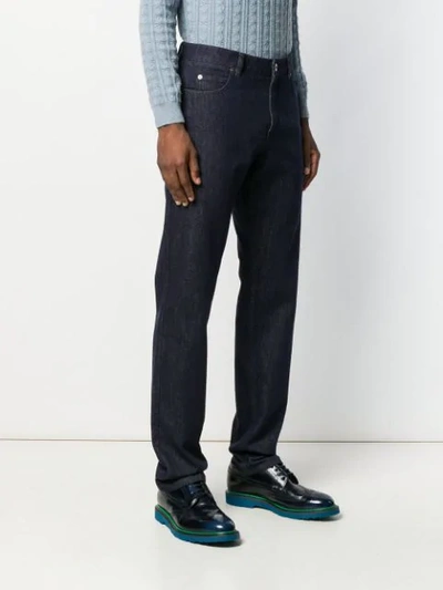 Shop Ferragamo Bootcut Denim Jeans In Blue