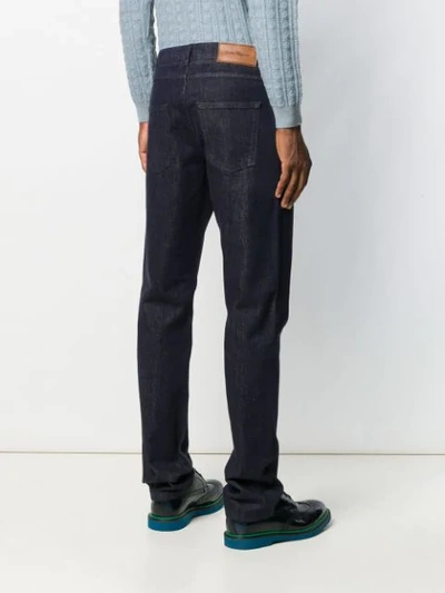 Ferragamo Bootcut Denim Jeans In Blue