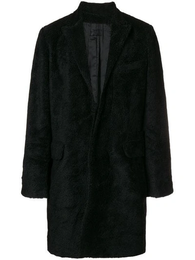 Shop Rta Shearling Coat In Black