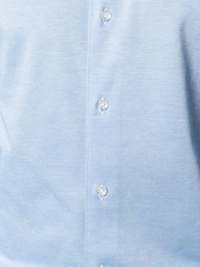 Shop Orian Plain Button Down Shirt - Blue