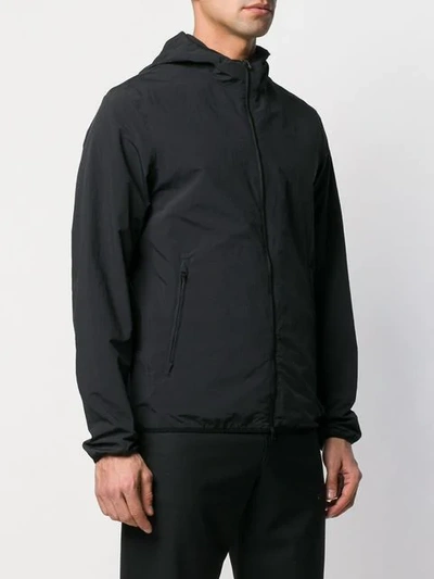 Shop Herno Zipped Hooded Jacket In Black