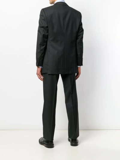 Shop Canali Boxy Fit Suit In Black