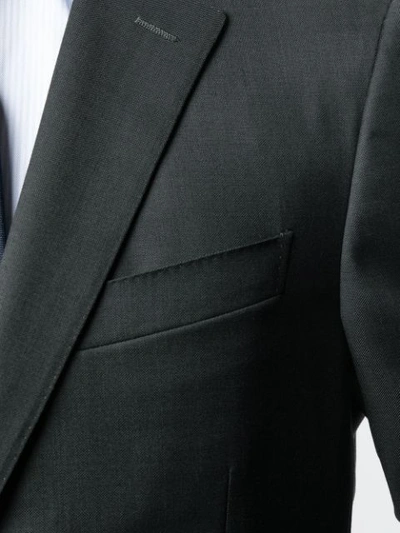 Shop Canali Boxy Fit Suit In Black