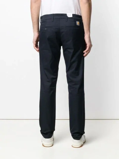 Shop Carhartt Slim-fit Chinos In Blue