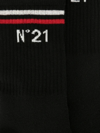 Shop N°21 Logo Socks In Black