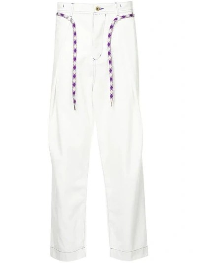 Shop A(lefrude)e Wide Leg Jeans In White