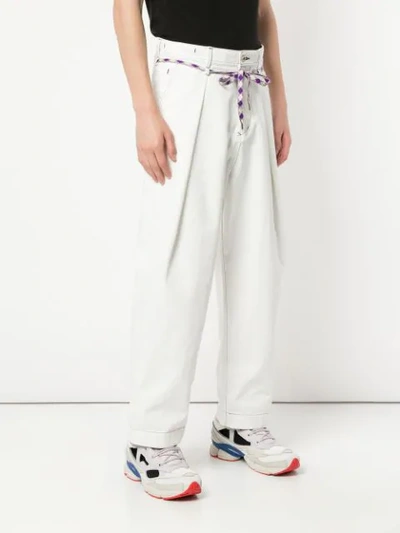 Shop A(lefrude)e Wide Leg Jeans In White