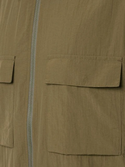 Shop Norse Projects Zipped Shirt In Green