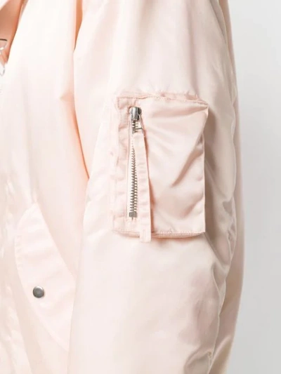 Shop Helmut Lang Bomber Jacket In Pink