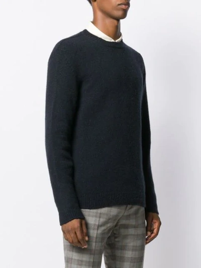 Shop Roberto Collina Long-sleeve Fitted Sweater In Blue