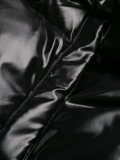 Shop Philipp Plein 20th Anniversary Shiny Padded Vest In Black