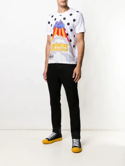 Shop Comme Des Garçons Yellow Submarine Print T-shirt In White