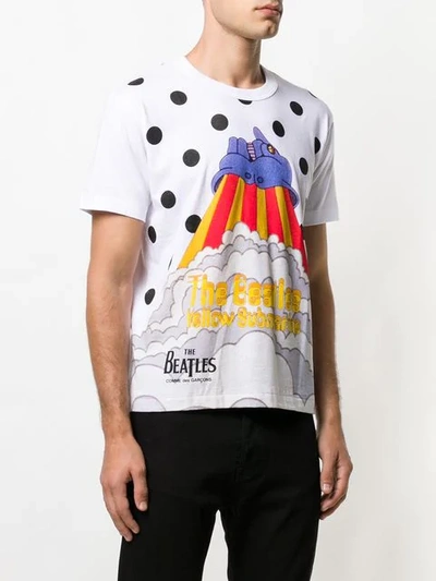 Shop Comme Des Garçons Yellow Submarine Print T-shirt In White