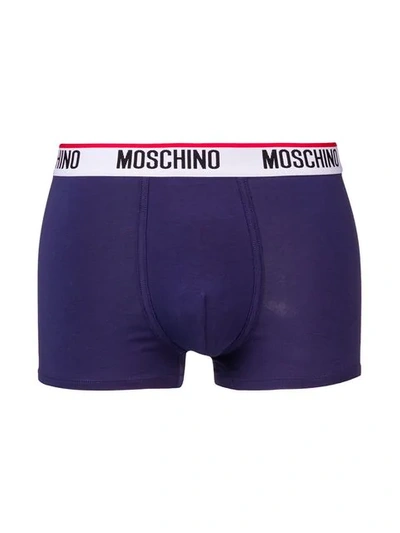 Shop Moschino 2 Pack Logo Boxers In 290