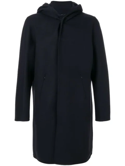 Shop Hevo Hooded Coat - Blue