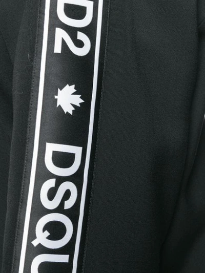Shop Dsquared2 Logo Tape Bomber Jacket In Black