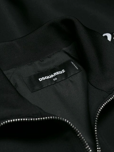 Shop Dsquared2 Logo Tape Bomber Jacket In Black