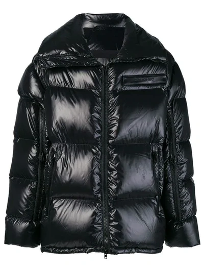 Shop Calvin Klein 205w39nyc Oversized Padded Coat In Black