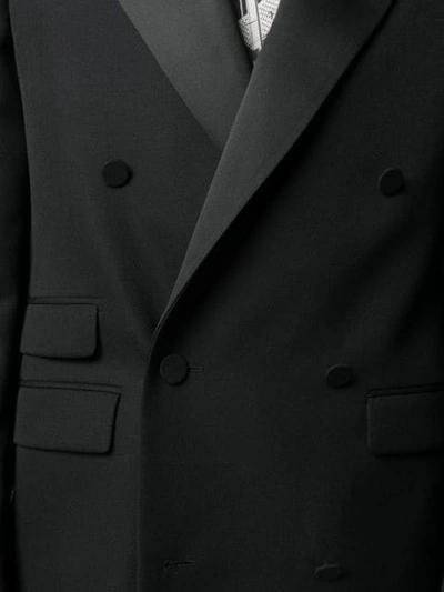 Shop Stella Mccartney Double-breasted Tuxedo Jacket In Black