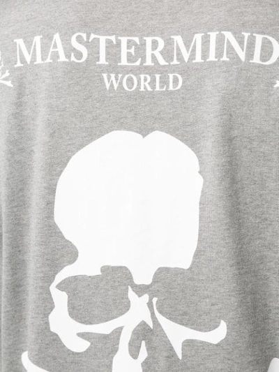 Shop Mastermind Japan Mastermind World Brand Logo Layer T-shirt - Grey