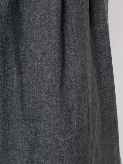 Shop Sartorial Monk Wide Leg Trousers In Grey