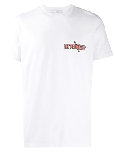 GIVENCHY 蝎子图案印花T恤 - 白色