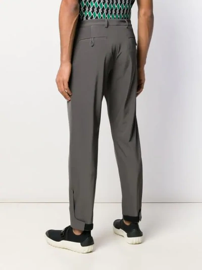 Shop Prada Tailored Trousers In Grey