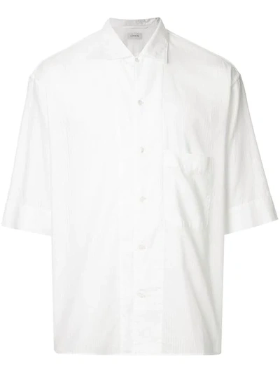 Shop Lemaire Convertible Collar Shirt In White